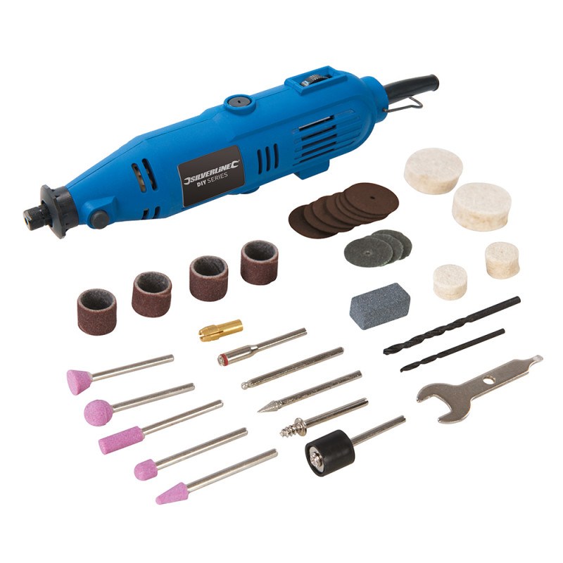 Vastar Outils Rotatifs Multifonction 135W, Kit Outil Rotatif électriques,6  Vitesse Réglable, 8000-35000 tr/min, Avec 210 Accessoires, adapté pour la  coupe, gravure, perçage, meulage, polissage : : Bricolage