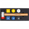 MAILLET A TETE INTERCHANGEABLES 6 RONDES ET 2 CARREES - SARLAT OUTILLAGE