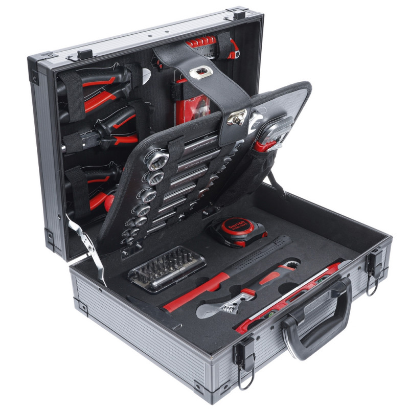 CAISSE A OUTILS COMPLETE EN VALISE ALUMINIUM - SARLAT OUTILLAGE