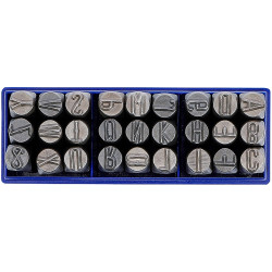 LETTRES  A FRAPPER PRO 10 mm  - 27 pcs - SARLAT OUTILLAGE