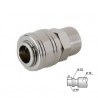 RACCORD AUTOMATIQUE COUPLEUR AIR COMPRIME EURO - FILETAGE FEMELLE 1/4 BSP