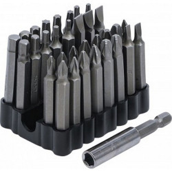 EMBOUTS TORX 6 PANS SPLINE XZN - COFFRET 40 EMBOUTS CHROME