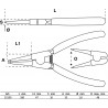 JEU DE 4 PINCES A CIRCLIPS DROITES ET COUDEES 175mm - SARLAT OUTILLAGE