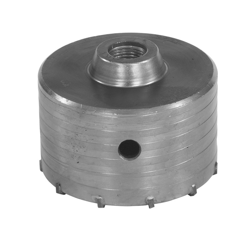 Trépan carbure SDS+ HM D. 100 mm Ht. 60 mm pour béton - 64.100 - Leman