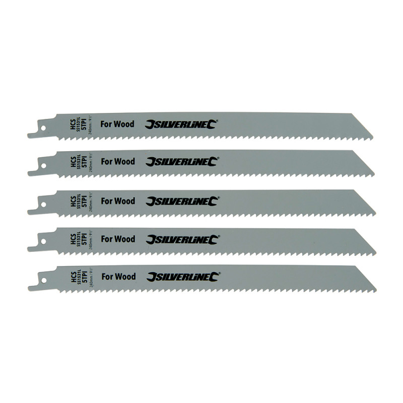 Lames scie sabre bois 240 mm - Lames universelles bois 1531L