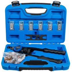 COFFRET PINCE A RIVETER COMBINEE RIVETS ET INSERTS FILETES