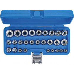 Accessoire auto : DOUILLES, TORX FEMELLE, CARRE 1/4 ET 3/8 + ADAPTATEUR 1/2  X9 pas cher 22716231