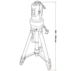 KIT LASER TOURNANT SUR TREPIED - ANGLES ET SURFACES - SARLAT OUTILLAGE