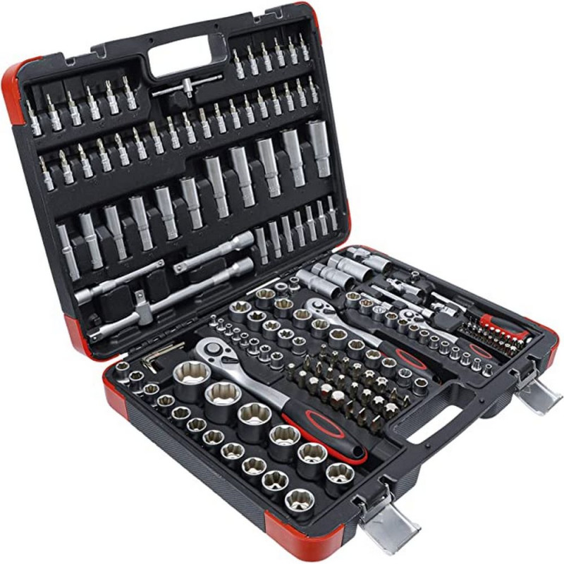 Coffret métal douilles et embouts 1/2'' 24 pièces Tolsen - Douille - Outils