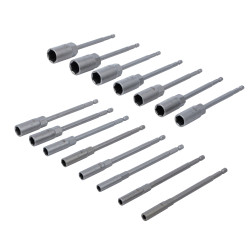 14 Pièces Allonger Adaptateur Douille Visseuse, 6-19mm Embout