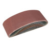 5 BANDES ABRASIVES 75 mm X 457 mm POUR PONCEUSES - SARLAT OUTILLAGE