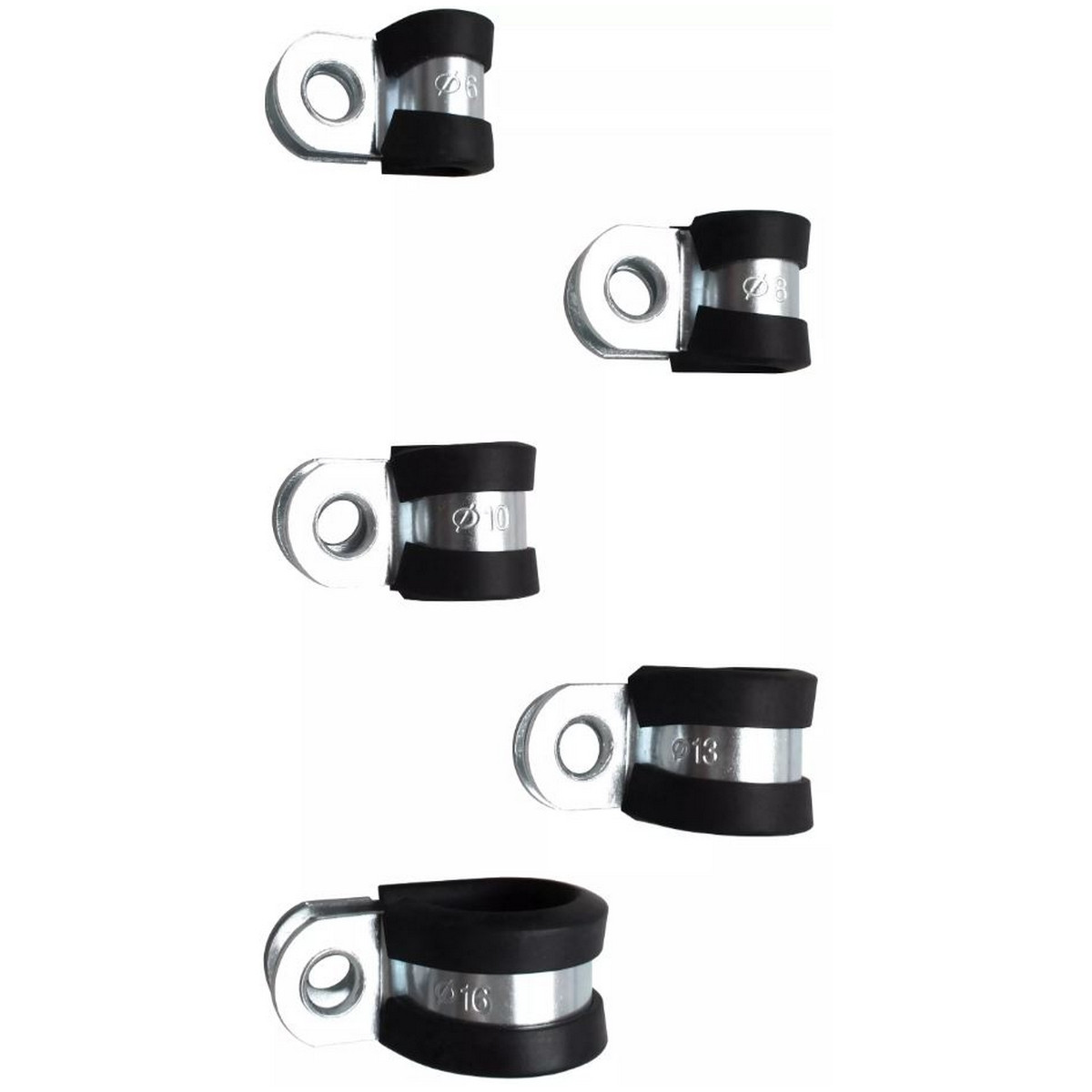 ORTAVA Lot De 10 Colliers De Serrage En U 40 Mm - Colliers De Fixation - Colliers De Serrage Pour Tuyau - Colliers De Serrage 40 Mm - Acier Inoxydable 304