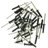 150 RIVETS ETOILES TRILOBES NOIRS DE 4.8 x 22 mm- SARLAT OUTILLAGE