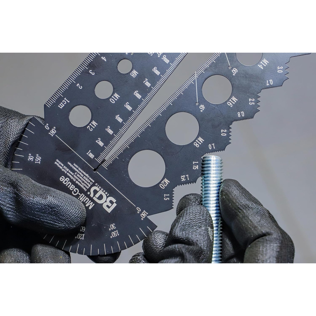 Jauge De Filetage Et Angle De Coupe - Gabarit De 29° à 90° - Épaisseur 2 Mm - Pour Réglage Précis