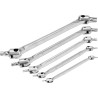 DOUBLES CLES TORX FLEXIBLES T15 x T20 T25 x T27 T30 x T45 T45 x T50 T55 x T60