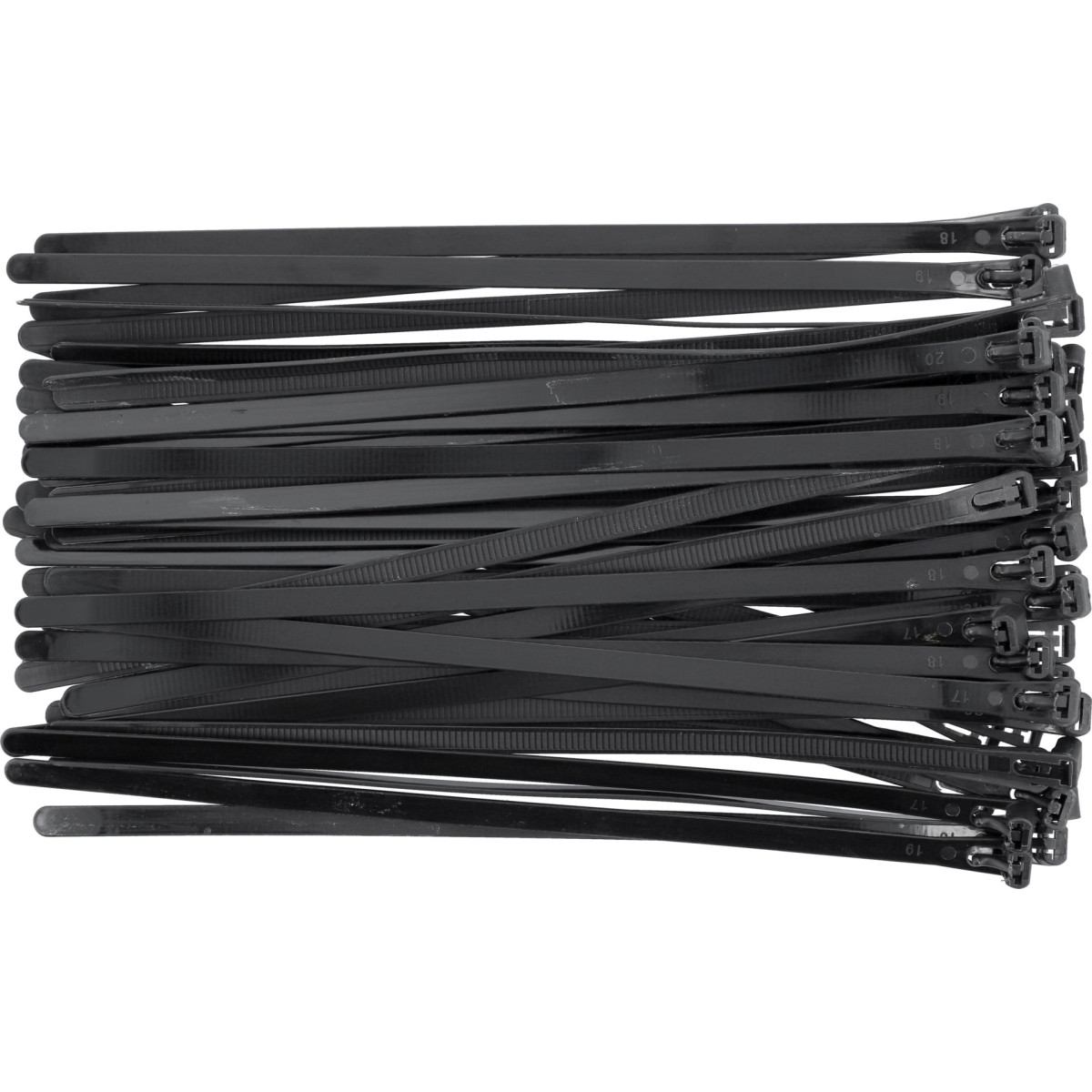LOT 50 COLLIERS RILSAN ATTACHE FILS REUTILISABLES SERRE CABLES 7.6 x 250mm