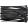 LOT 50 COLLIERS RILSAN ATTACHE FILS REUTILISABLES SERRE CABLES 7.6 x 250mm