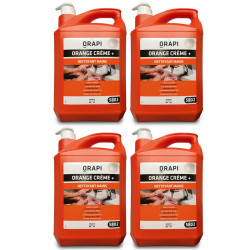4 SAVONS MAINS 5L AVEC MICROBILLES - CREME NETTOYANTE 20L LITRES