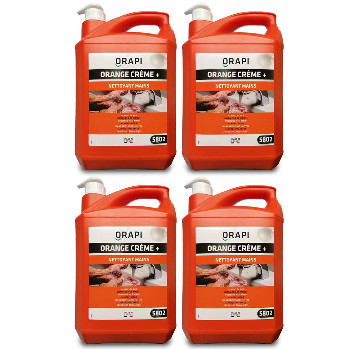 4 SAVONS MAINS 5L AVEC MICROBILLES - CREME NETTOYANTE 20L LITRES 4 SAVONS MAINS 5L AVEC MICROBILLES - CREME NETTOYANTE 20L LITRES
