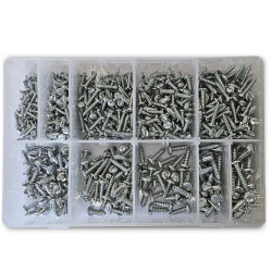 COFFRET DE 800 VIS A TOLE - 10 DIMENSIONS - SARLAT OUTILLAGE