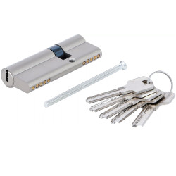 BARILLET 80MM CYLINDRE DE SERRURE DE SECURITE 30/50MM 5 CLES