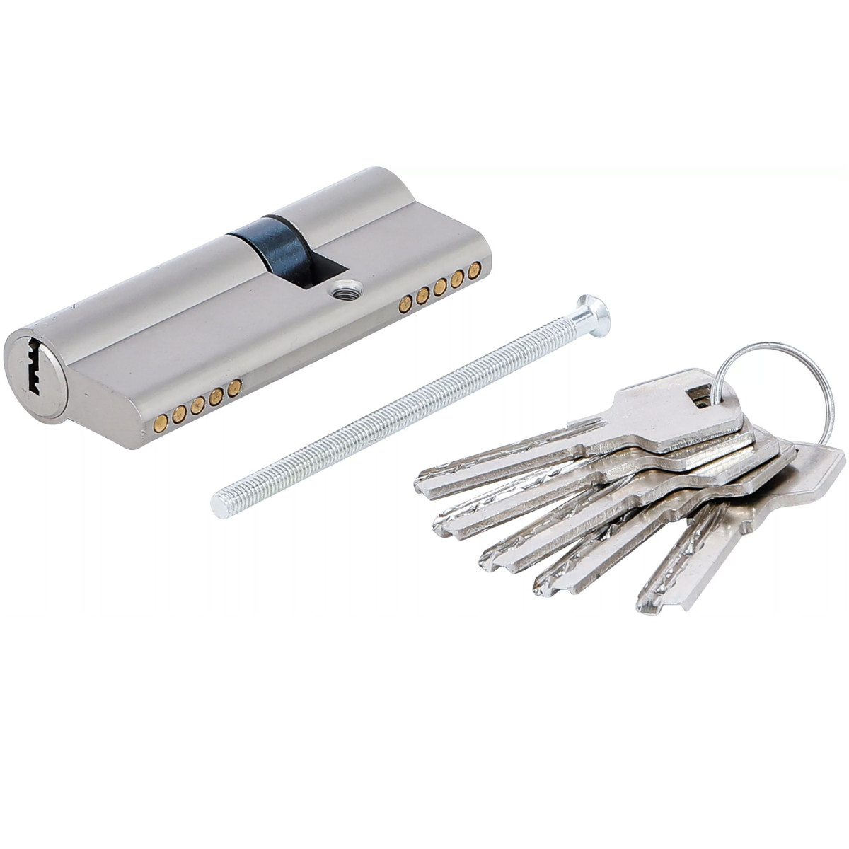 BARILLET 80MM CYLINDRE DE SERRURE DE SECURITE 30/50MM 5 CLES BARILLET 80MM CYLINDRE DE SERRURE DE SECURITE 30/50MM 5 CLES