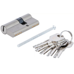 BARILLET 60MM CYLINDRE DE SERRURE DE SECURITE 25/35MM 5 CLES