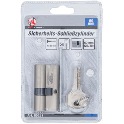 BARILLET 60MM CYLINDRE DE SERRURE DE SECURITE 25/35MM 5 CLES