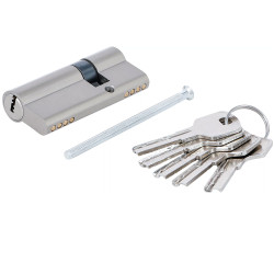 BARILLET 70MM CYLINDRE DE SERRURE DE SECURITE 25/45MM 5 CLES