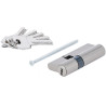 BARILLET 70MM CYLINDRE DE SERRURE DE SECURITE 25/45MM 5 CLES