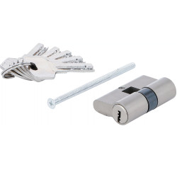 BARILLET 50MM CYLINDRE DE SERRURE DE SECURITE 25/25MM 5 CLES