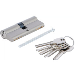 BARILLET 80MM CYLINDRE DE SERRURE DE SECURITE 40/40MM 5 CLES