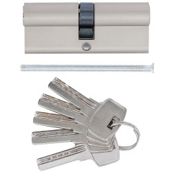 BARILLET 80MM CYLINDRE DE SERRURE DE SECURITE 40/40MM 5 CLES