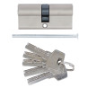 BARILLET 70MM CYLINDRE DE SERRURE DE SECURITE 35/35MM 5 CLES