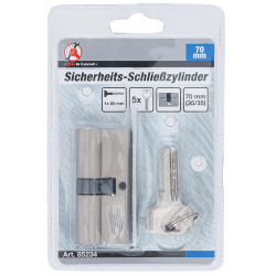 BARILLET 70MM CYLINDRE DE SERRURE DE SECURITE 35/35MM 5 CLES