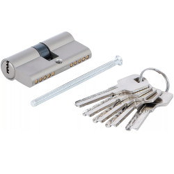 BARILLET 60MM CYLINDRE DE SERRURE DE SECURITE 30/30MM 5 CLES