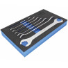 JEU DE 7 CLES PLATES ULTRA MINCES DOUBLE FOURCHE DE 6 X 7 MM A 22 X 23 MM