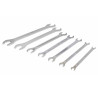 JEU DE 7 CLES PLATES ULTRA MINCES DOUBLE FOURCHE DE 6 X 7 MM A 22 X 23 MM