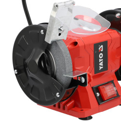 TOURET A MEULER 250W POUR AFFUTAGE AVEC 2 MEULES 150 mm ECLAIRAGE