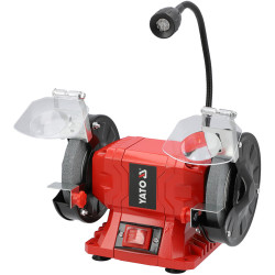 TOURET A MEULER 250W POUR AFFUTAGE AVEC 2 MEULES 150 mm ECLAIRAGE