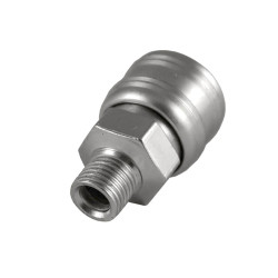 RACCORD AUTOMATIQUE AIR COMPRIME EURO FILETAGE MALE 1/4 BSP - SARLAT OUTILLAGE