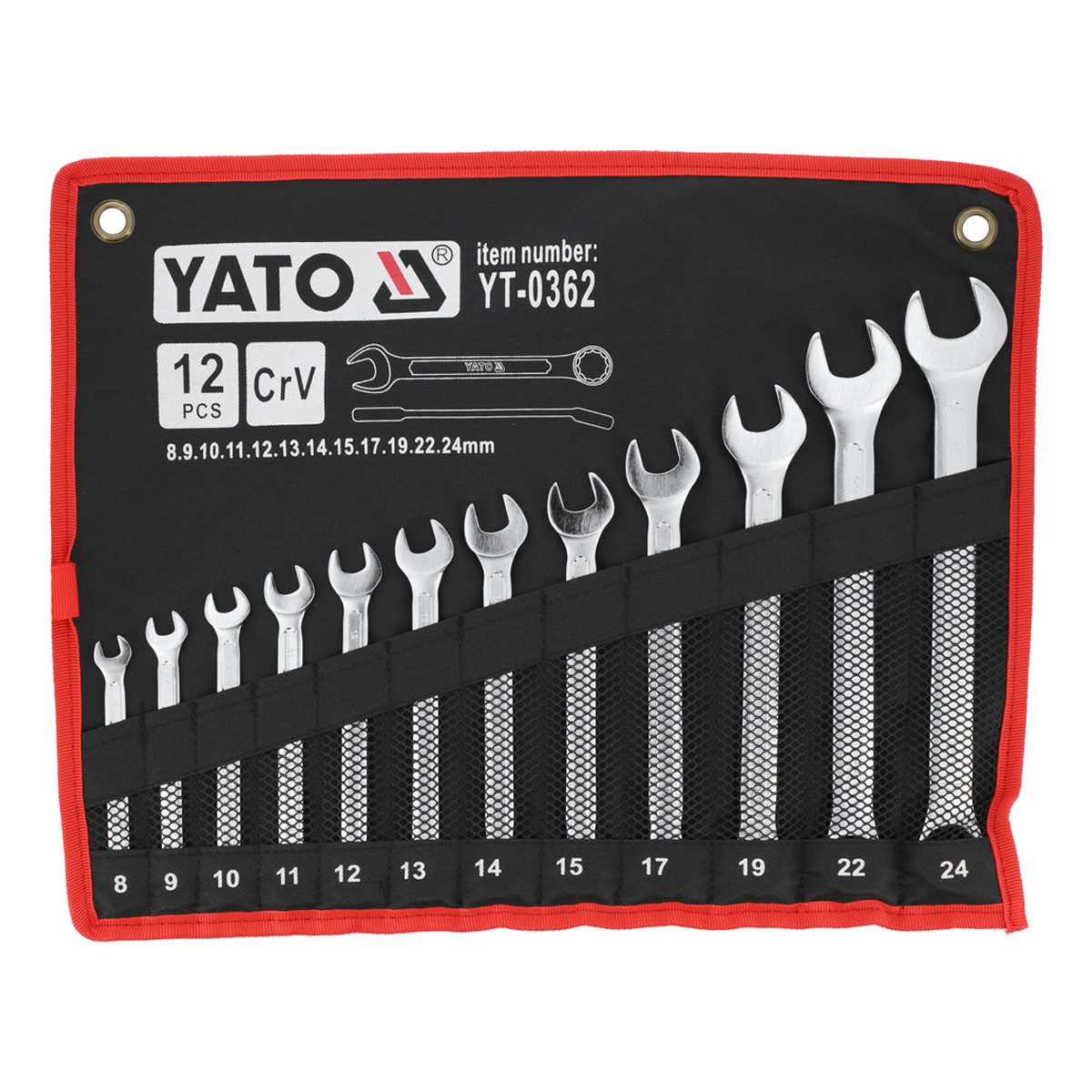 JEU 12 CLES MIXTES 8 à 24 MM profil AS-DRIVE - SARLAT OUTILLAGE