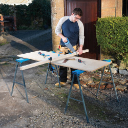 JEU DE 2 TRETEAUX METALLIQUES CHARGE UNITAIRE 125 KG - SARLAT OUTILLAGE