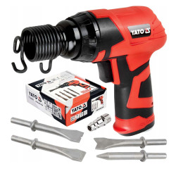 MARTEAU BURINEUR AIR COMPRIME ULTRA LEGER BURIN PNEUMATIQUE AVEC 4 BURINS