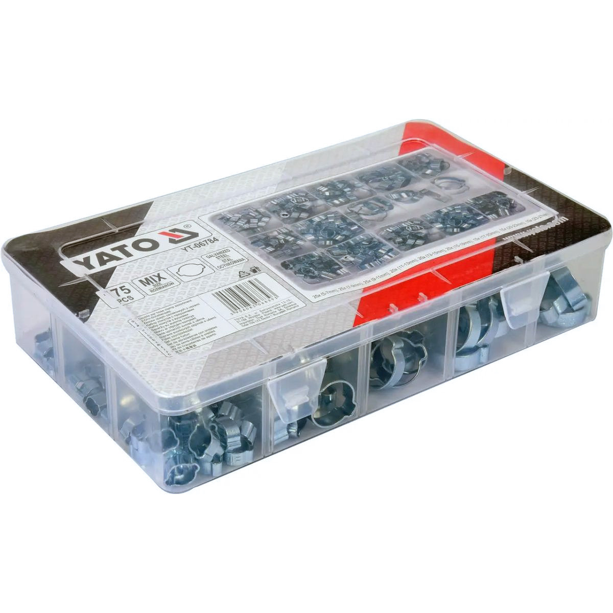 Sachet de 10 colliers simple métallique pour tube 24 - RAM