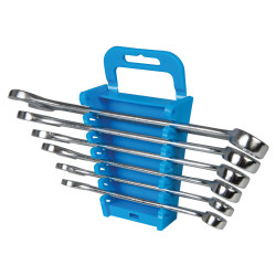 JEU DE 6 CLES MIXTES OEIL PLATES COTES POUCES US ANGLAISES DE 3/8 à 11/16