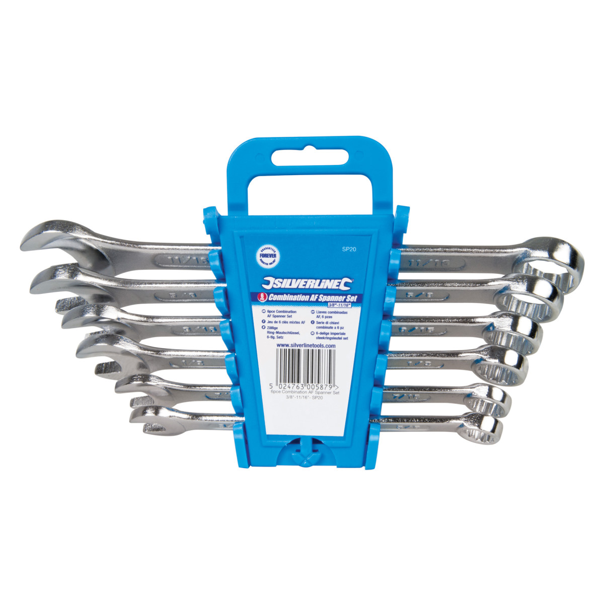 JEU DE 6 CLES MIXTES OEIL PLATES COTES POUCES US ANGLAISES DE 3/8 à 11/16