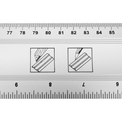 REGLE EN ALUMINIUM 100 CM AVEC POIGNEE