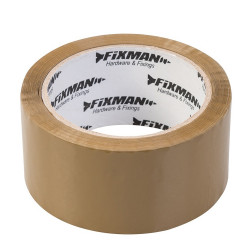 LOT DE 6 ROULEAUX ADHESIF EMBALLAGE MARRON AVEC 1 DEVIDOIR 48 mm X 66 mètres