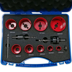 COFFRET DE 9 SCIE-CLOCHES BI-METAL DE 18 à 64 mm - SARLAT OUTILLAGE